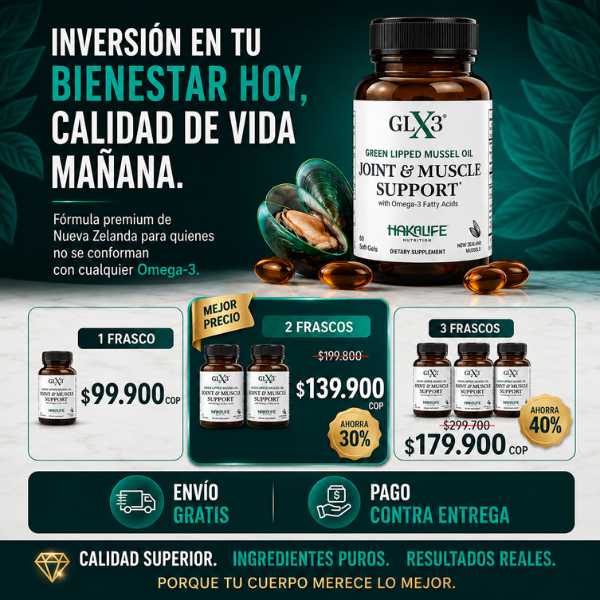 GLX 3 - Fórmula Avanzada de Soporte Articular y Movilidad.