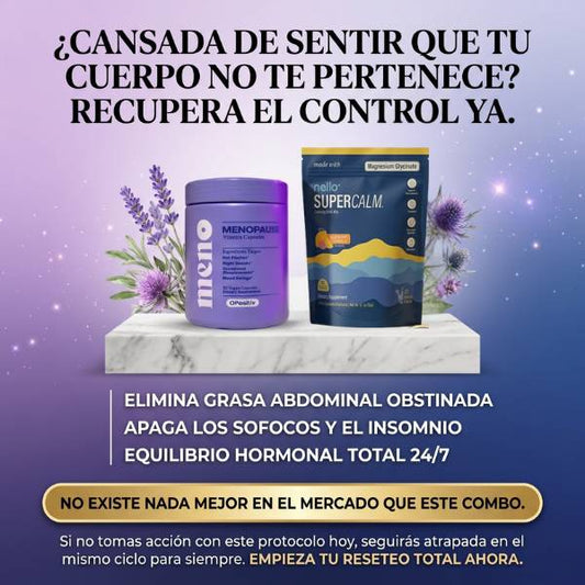 Sistema Integral Protocolo 360°: Apaga los sofocos al instante y frena el estrés hormonal 24/7.