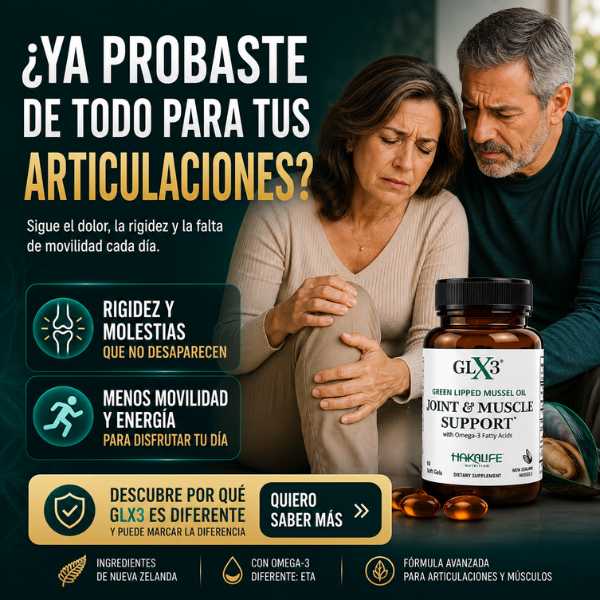 GLX 3 - Fórmula Avanzada de Soporte Articular y Movilidad.