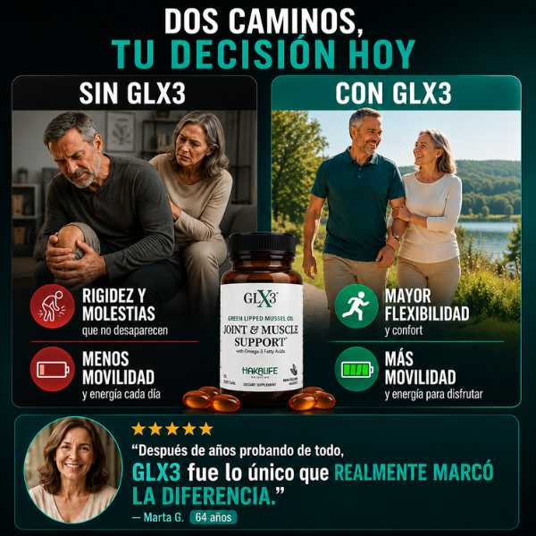 GLX 3 - Fórmula Avanzada de Soporte Articular y Movilidad.