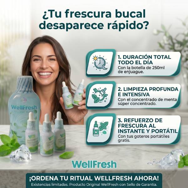 🎁 Paga solo el Combo (Enjuague 250ml + 1 Gotero Bucal) y llévate +2 Goteros TOTALMENTE GRATIS  ✅ Envío Gratis · Pago Contra Entrega · 100% Original
