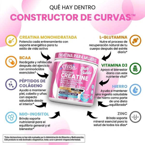 Clean Nutra Creatina para Mujeres-Lleva 3 por $159.900 + Envío Gratis + Pago Contra Entrega🎁