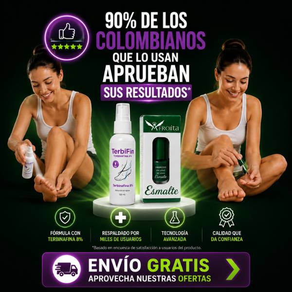 TERBIFIN 8% SPRAY  Uñas con mejor aspecto • Fácil aplicación 🎁 Pídelo hoy y llévate GRATIS Endurecedor de uñas